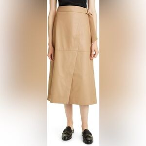Ted Baker Tan Midi Wrap Skirt for Work